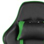 vidaXL Sedia da Gaming Girevole Verde in PVC vidaXL Sedia da Gaming Girevole Verde in PVC