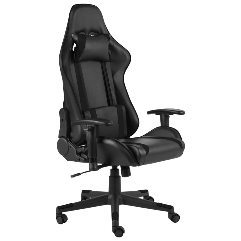 vidaXL Sedia da Gaming Girevole Nera in PVC vidaXL Sedia da Gaming Girevole Nera in PVC