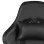 vidaXL Sedia da Gaming Girevole Nera in PVC vidaXL Sedia da Gaming Girevole Nera in PVC