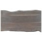 vidaXL Tavolino da Caffè con Bordi Vivi Grigio 115x60x40 cm in Acacia
