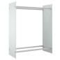 Porta Legna Bianco 80x35x100 cm in Vetro Temperato Porta Legna Bianco 80x35x100 cm in Vetro Temperato
