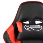 vidaXL Sedia da Gaming Girevole con Poggiapiedi Rossa in PVC vidaXL Sedia da Gaming Girevole con Poggiapiedi Rossa in PVC