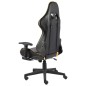vidaXL Sedia da Gaming Girevole con Poggiapiedi Oro in PVC vidaXL Sedia da Gaming Girevole con Poggiapiedi Oro in PVC