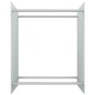 Porta Legna Bianco 80x35x100 cm in Vetro Temperato Porta Legna Bianco 80x35x100 cm in Vetro Temperato