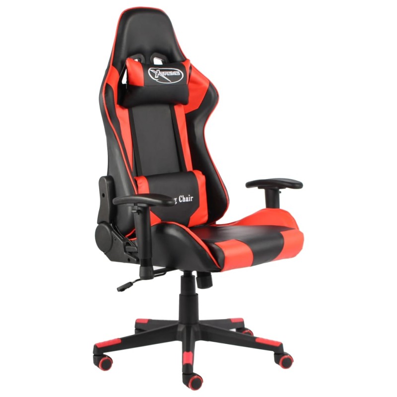 vidaXL Sedia da Gaming Girevole Rossa in PVC vidaXL Sedia da Gaming Girevole Rossa in PVC