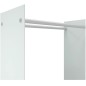 Porta Legna Bianco 80x35x100 cm in Vetro Temperato Porta Legna Bianco 80x35x100 cm in Vetro Temperato
