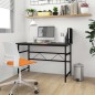 vidaXL Scrivania per Computer Nera 105x55x72 cm in MDF e Metallo vidaXL Scrivania per Computer Nera 105x55x72 cm in MDF e Metallo