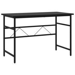 vidaXL Scrivania per Computer Nera 105x55x72 cm in MDF e Metallo