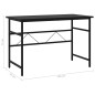 vidaXL Scrivania per Computer Nera 105x55x72 cm in MDF e Metallo vidaXL Scrivania per Computer Nera 105x55x72 cm in MDF e Metallo