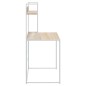 vidaXL Scrivania per Computer Bianco e Rovere 110x60x138cm Truciolato