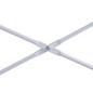 vidaXL Scrivania per Computer Bianco e Rovere 110x60x138cm Truciolato