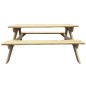 vidaXL Tavolo da Picnic 150x135x71,5 cm in Legno