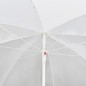 vidaXL Lettino da Giardino con Ombrellone Marrone in Polyrattan
