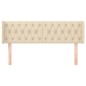 Testiera ad Orecchio Crema 163x16x78/88 cm in Tessuto Testiera ad Orecchio Crema 163x16x78/88 cm in Tessuto