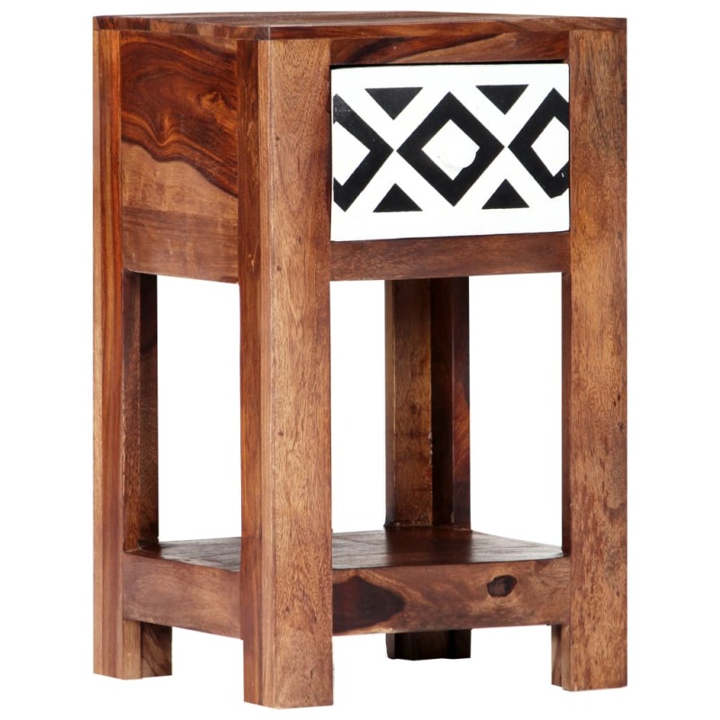 vidaXL Comodino 30x30x50 cm in Legno Massello di Sheesham vidaXL Comodino 30x30x50 cm in Legno Massello di Sheesham
