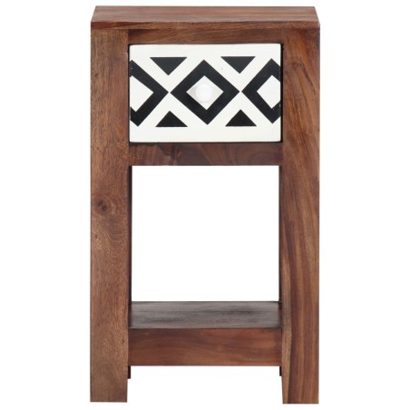 vidaXL Comodino 30x30x50 cm in Legno Massello di Sheesham