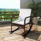 vidaXL Sedia a Dondolo da Giardino Marrone in Polyrattan vidaXL Sedia a Dondolo da Giardino Marrone in Polyrattan