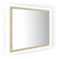 Specchio da Bagno LED Rovere Sonoma 60x8,5x37 cm in Acrilico Specchio da Bagno LED Rovere Sonoma 60x8,5x37 cm in Acrilico