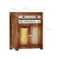 vidaXL Credenza 60x30x75 cm in Legno Massello di Sheesham vidaXL Credenza 60x30x75 cm in Legno Massello di Sheesham