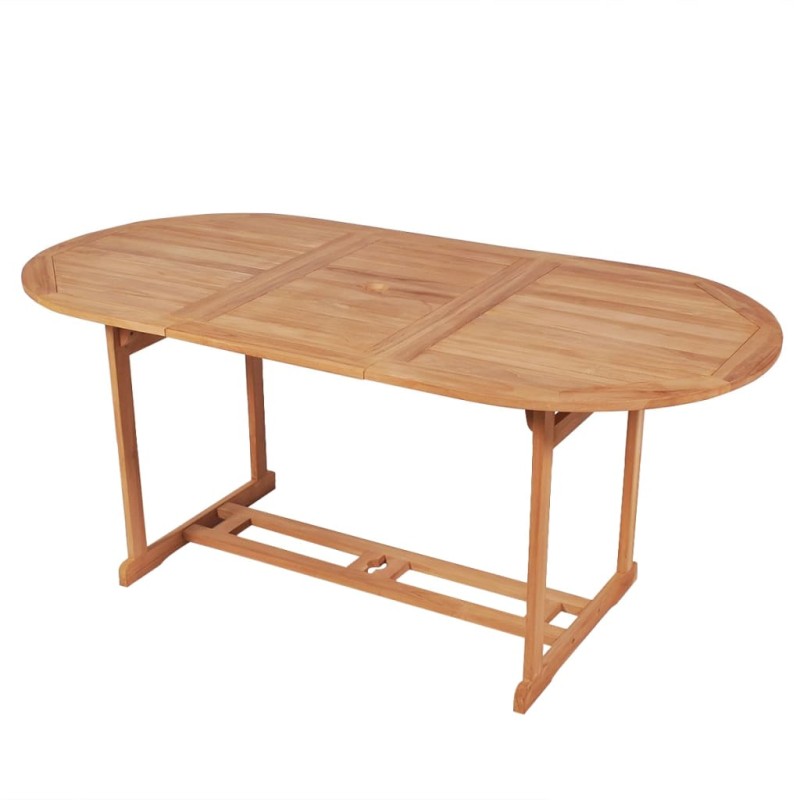 vidaXL Tavolo da Giardino 180x90x75 cm in Massello di Teak vidaXL Tavolo da Giardino 180x90x75 cm in Massello di Teak