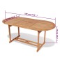 vidaXL Tavolo da Giardino 180x90x75 cm in Massello di Teak vidaXL Tavolo da Giardino 180x90x75 cm in Massello di Teak