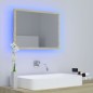 Specchio da Bagno LED Rovere Sonoma 60x8,5x37 cm in Acrilico Specchio da Bagno LED Rovere Sonoma 60x8,5x37 cm in Acrilico