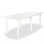 vidaXL Tavolo da Giardino Bianco 210x96x72 cm in Plastica vidaXL Tavolo da Giardino Bianco 210x96x72 cm in Plastica