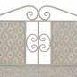 vidaXL Panchina da Giardino 115 cm in Acciaio Grigia vidaXL Panchina da Giardino 115 cm in Acciaio Grigia