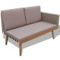 vidaXL Set Divani da Giardino 4 pz con Cuscini in Polyrattan Grigio vidaXL Set Divani da Giardino 4 pz con Cuscini in Polyrattan Grigio