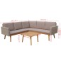 vidaXL Set Divani da Giardino 4 pz con Cuscini in Polyrattan Grigio vidaXL Set Divani da Giardino 4 pz con Cuscini in Polyrattan Grigio