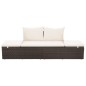 vidaXL Lettino da Giardino Marrone 195x60 cm in Polyrattan vidaXL Lettino da Giardino Marrone 195x60 cm in Polyrattan
