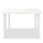 vidaXL Tavolo da Giardino Bianco 101x68x72 cm in Plastica vidaXL Tavolo da Giardino Bianco 101x68x72 cm in Plastica