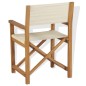 vidaXL Sedia da Regista Pieghevole in Legno Massello di Teak vidaXL Sedia da Regista Pieghevole in Legno Massello di Teak