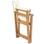 vidaXL Sedia da Regista Pieghevole in Legno Massello di Teak vidaXL Sedia da Regista Pieghevole in Legno Massello di Teak