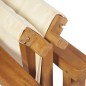 vidaXL Sedia da Regista Pieghevole in Legno Massello di Teak vidaXL Sedia da Regista Pieghevole in Legno Massello di Teak