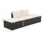 vidaXL Lettino da Giardino Nero 195x60 cm in Polyrattan vidaXL Lettino da Giardino Nero 195x60 cm in Polyrattan