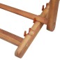 vidaXL Sdraio da Spiaggia Pieghevole Tessuto Telaio Legno Multicolore vidaXL Sdraio da Spiaggia Pieghevole Tessuto Telaio Legno Multicolore