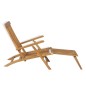 vidaXL Sedia da Esterno con Poggiapiedi in Massello di Teak vidaXL Sedia da Esterno con Poggiapiedi in Massello di Teak
