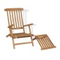 vidaXL Sedia da Esterno con Poggiapiedi in Massello di Teak vidaXL Sedia da Esterno con Poggiapiedi in Massello di Teak