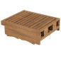 vidaXL Lettino Prendisole Pieghevole in Legno Massello di Acacia vidaXL Lettino Prendisole Pieghevole in Legno Massello di Acacia
