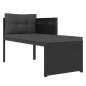 vidaXL Set Divani da Giardino 4 pz in Polyrattan Nero vidaXL Set Divani da Giardino 4 pz in Polyrattan Nero