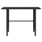 vidaXL Set Divani da Giardino 4 pz in Polyrattan Nero vidaXL Set Divani da Giardino 4 pz in Polyrattan Nero