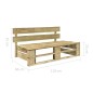 vidaXL Panca da Giardino su Pallet in Legno vidaXL Panca da Giardino su Pallet in Legno