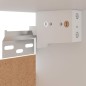 Pensile Angolare Bianco 57x57x60 cm in Legno Multistrato Pensile Angolare Bianco 57x57x60 cm in Legno Multistrato