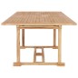 vidaXL Tavolo da Pranzo Allungabile 150-200x100x75 cm Massello di Teak vidaXL Tavolo da Pranzo Allungabile 150-200x100x75 cm Massello di Teak