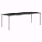 vidaXL Tavolo da Giardino Nero 220x90x74,5 cm in Acciaio vidaXL Tavolo da Giardino Nero 220x90x74,5 cm in Acciaio