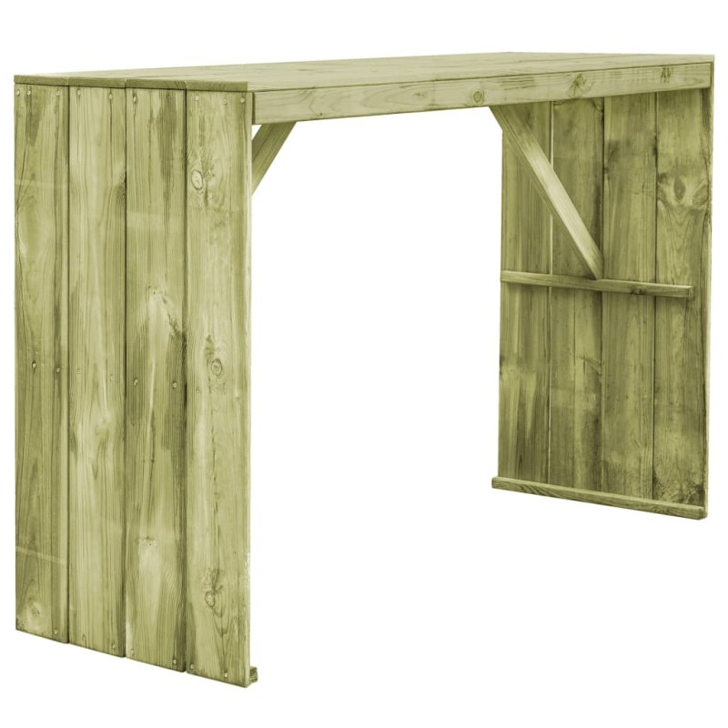vidaXL Tavolo da Bar 170x60x110 cm in Legno di Pino Impregnato vidaXL Tavolo da Bar 170x60x110 cm in Legno di Pino Impregnato
