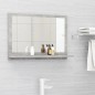 Specchio da Bagno Grigio Cemento 60x10,5x37 cm in Truciolato Specchio da Bagno Grigio Cemento 60x10,5x37 cm in Truciolato