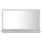 Specchio da Bagno Grigio Cemento 60x10,5x37 cm in Truciolato Specchio da Bagno Grigio Cemento 60x10,5x37 cm in Truciolato