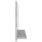 Specchio da Bagno Grigio Cemento 60x10,5x37 cm in Truciolato Specchio da Bagno Grigio Cemento 60x10,5x37 cm in Truciolato